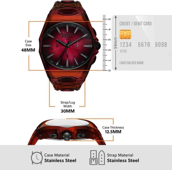 Produktbild Diesel D-Curve Chronograph (Analoguhr, Chronograph, 48 mm)