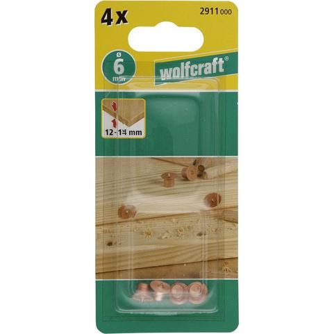 Thumbnail - wolfcraft, Dübel, 4 Dübelfixe – Dübel-Markierspitzen, Ø 6 mm (4 Stk.)