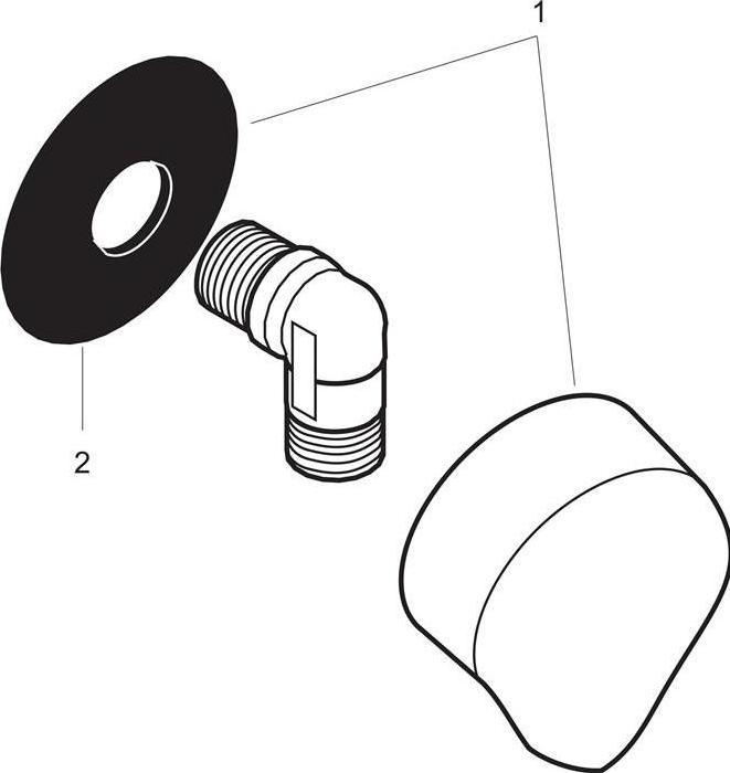 Immagine prodotto hansgrohe Raccordo HG FIXFIT E senza valvola di non ritorno nero opaco