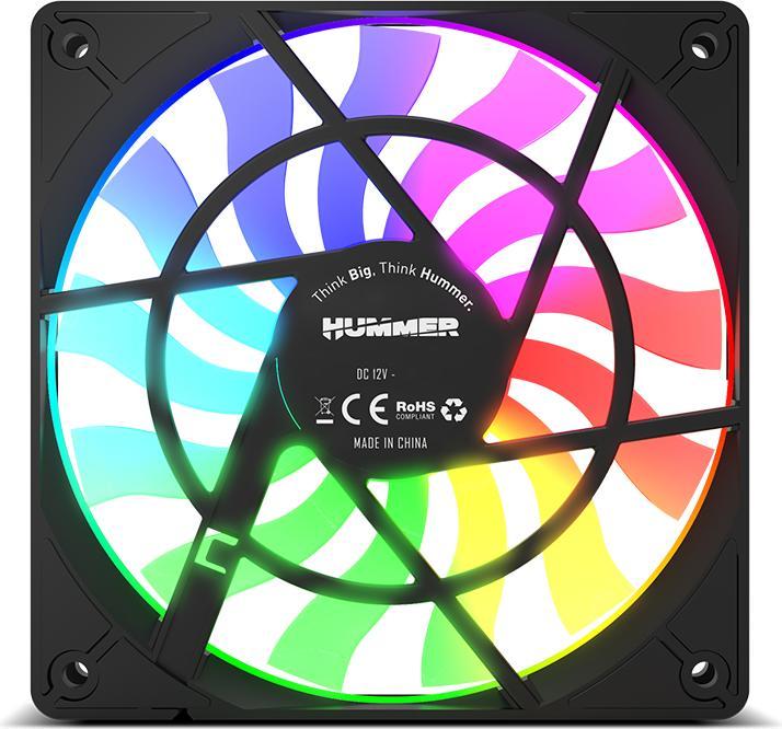 Produktbild Nox SLIM FAN Computergehäuse Ventilator 12 cm Durchscheinend 1 Stück(e) (120 mm, 1 x)