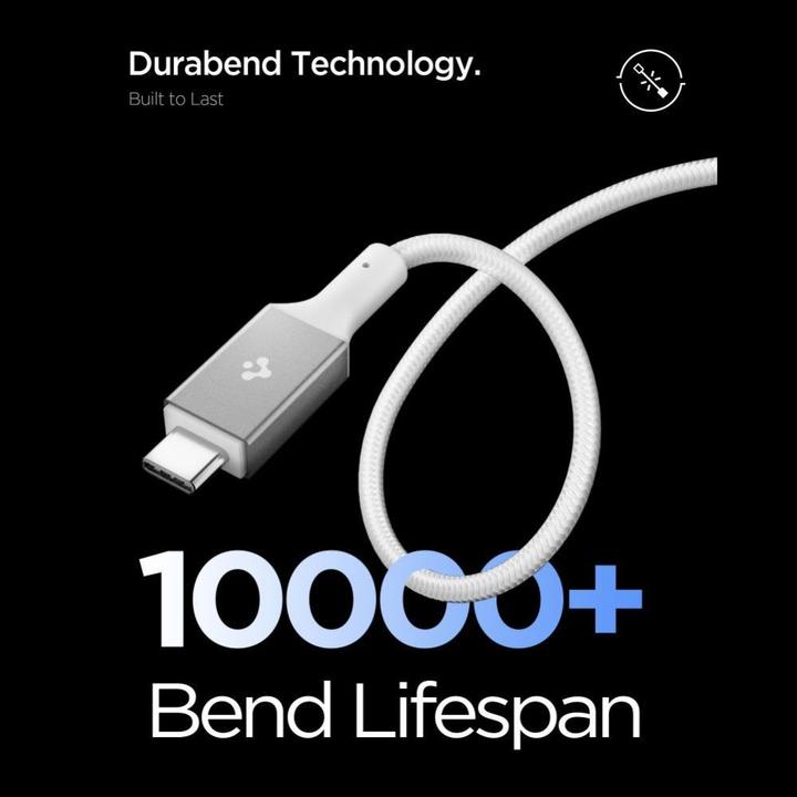 Produktbild Spigen Kabel EB10015CC Essential USB-C 100W 1.5m biały (1.50 m, USB 3.2 Gen 1, 100 W)