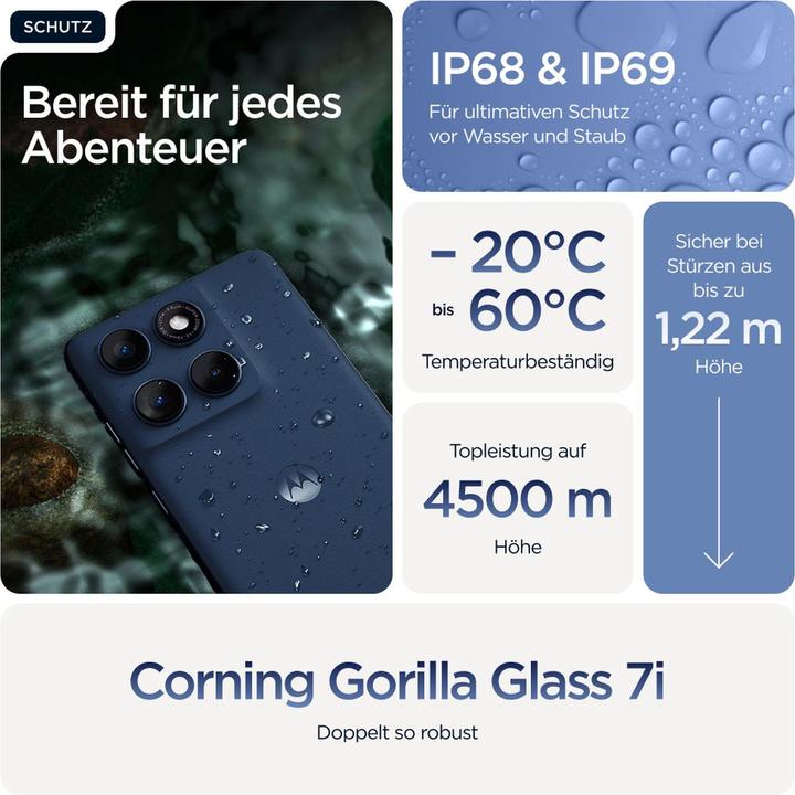 Actual product image Motorola Edge 60 (256 GB, Gibraltar Sea, 6.67", Dual SIM, 5G)