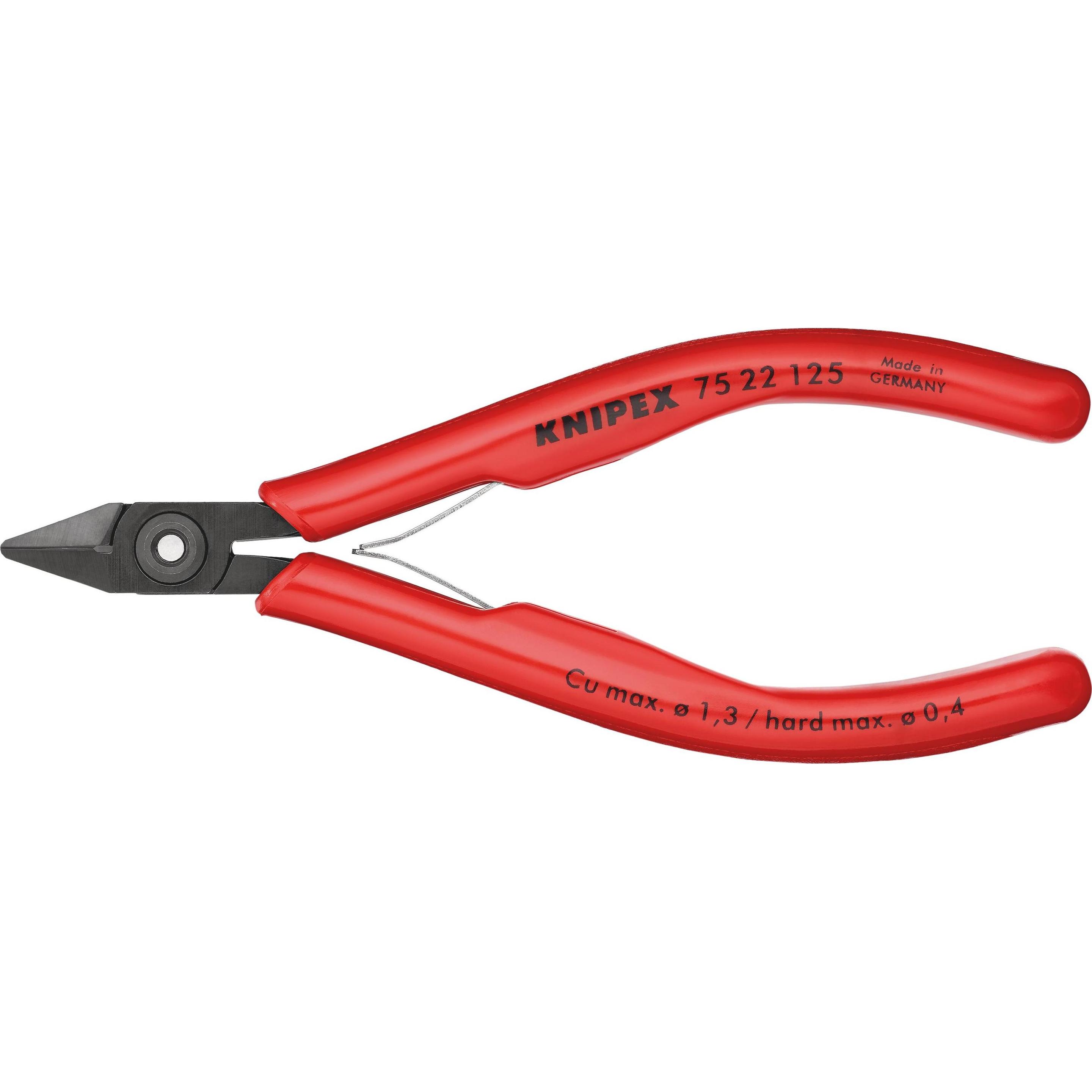 Knipex, Bolzenschneider + Seitenschneider, Elektronik-Seitenschneider (125 mm)