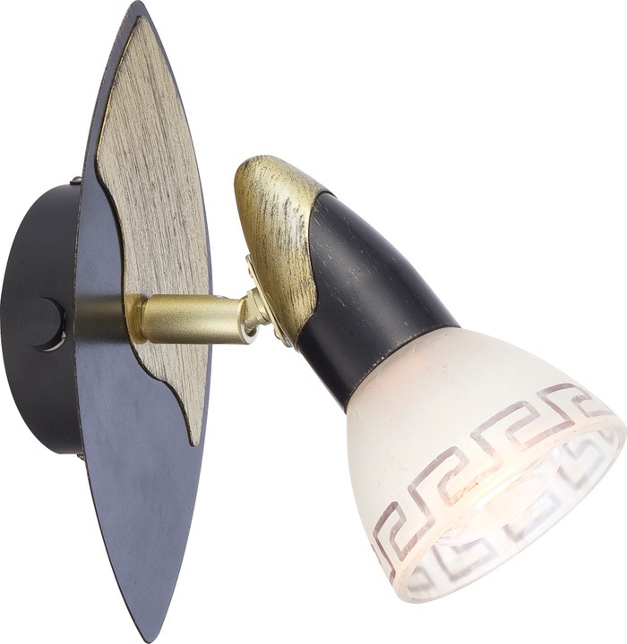 Produktbild Globo Strahler NOVARA, gold patiniert, Glas, 5449-1 (E14)
