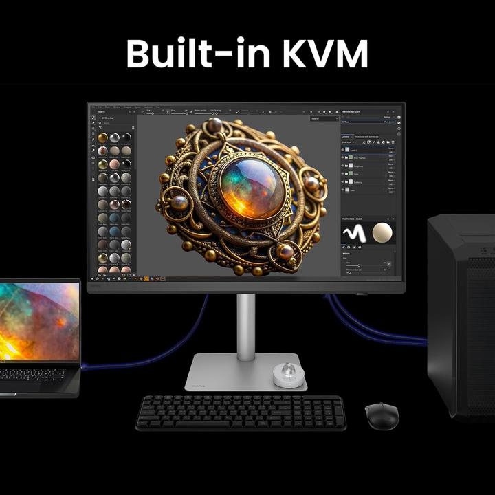 Actual product image BenQ PD2730S (5120 x 2880 pixels, 27")