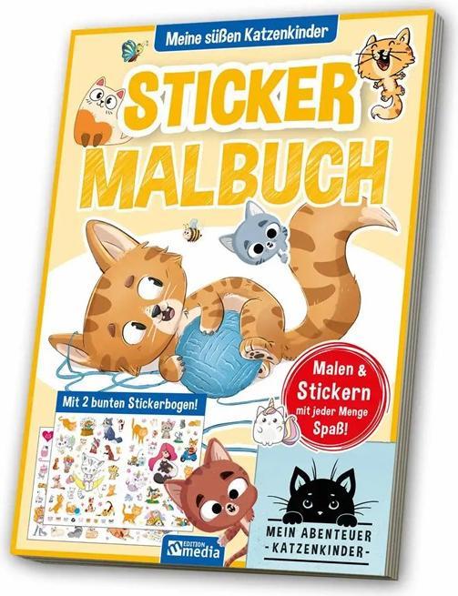 Produktbild Magni Sticker Malbuch Katzenkinder