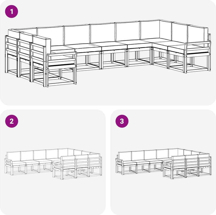 Image du produit vidaXL Outdoor-Sofa