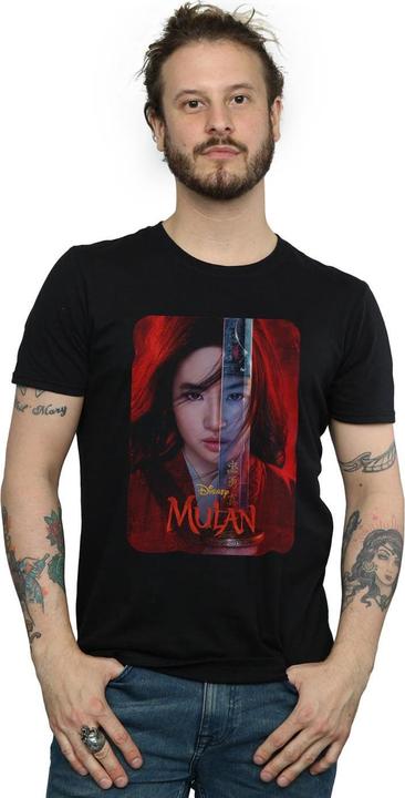 Actual product image Disney Mens Mulan Movie Poster T-Shirt (4XL)