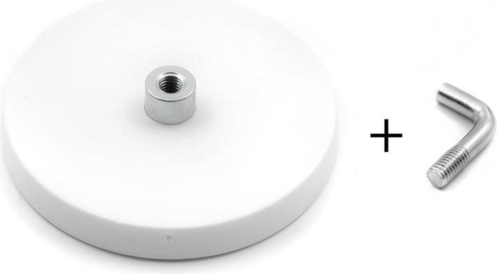 Actual product image Supermagnete Magnet system rubber-coated with L-hook (1x)