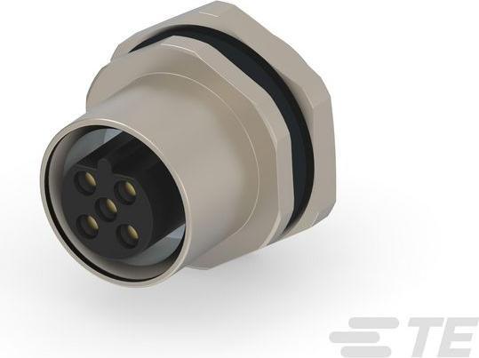 Produktbild TE Connectivity M12,FRONT MOUNTING,FEMALE,B,5P,0.2M WIRE