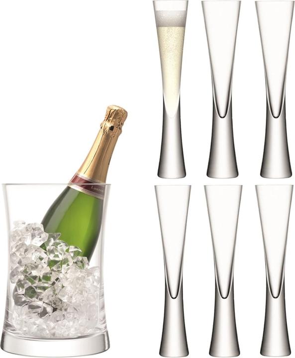 Immagine prodotto LSA Set da portata Moya Grand - trasparente (17 cl, 12 Occhiali, Bicchieri da champagne)