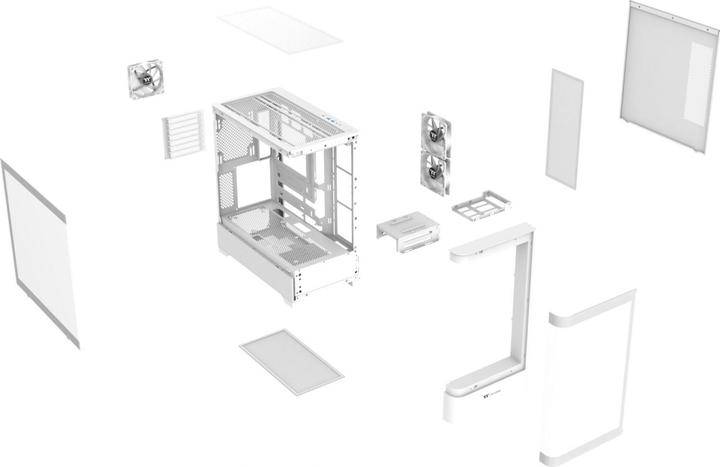 Produktbild Thermaltake Midi View 290 Snow White (ATX, mATX, Mini-ITX)
