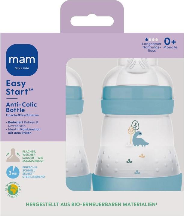 Image du produit MAM Easy Start Anti-Colic mat, 160 ml, 2 pcs, Dino (160 ml)