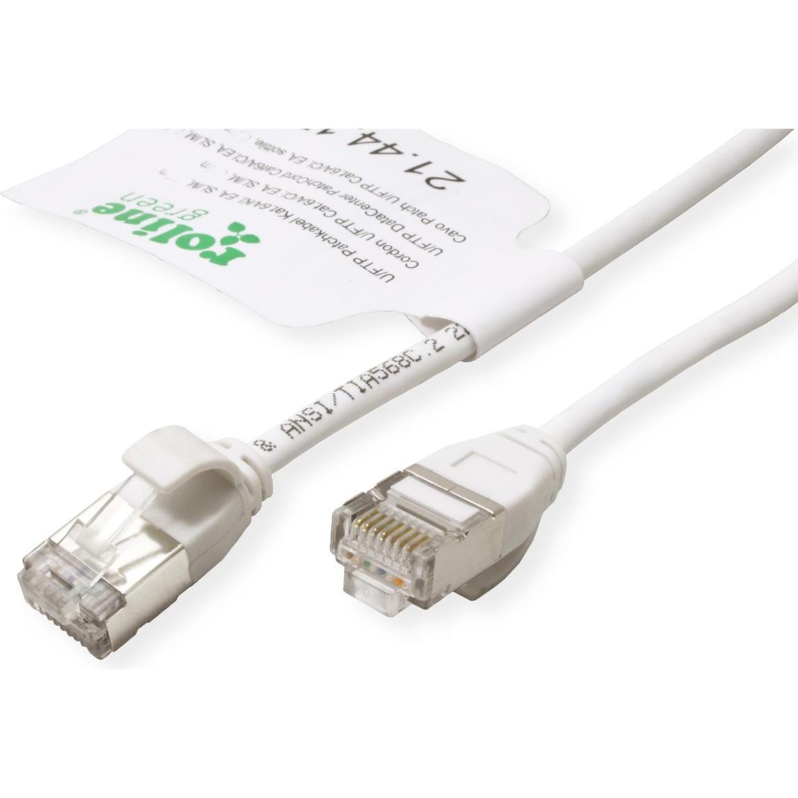 Thumbnail - Roline U/FTP Patchkabel Kat.6A (Class EA), LSOH, slim (U/FTP, CAT6a, 0.30 m), Netzwerkkabel