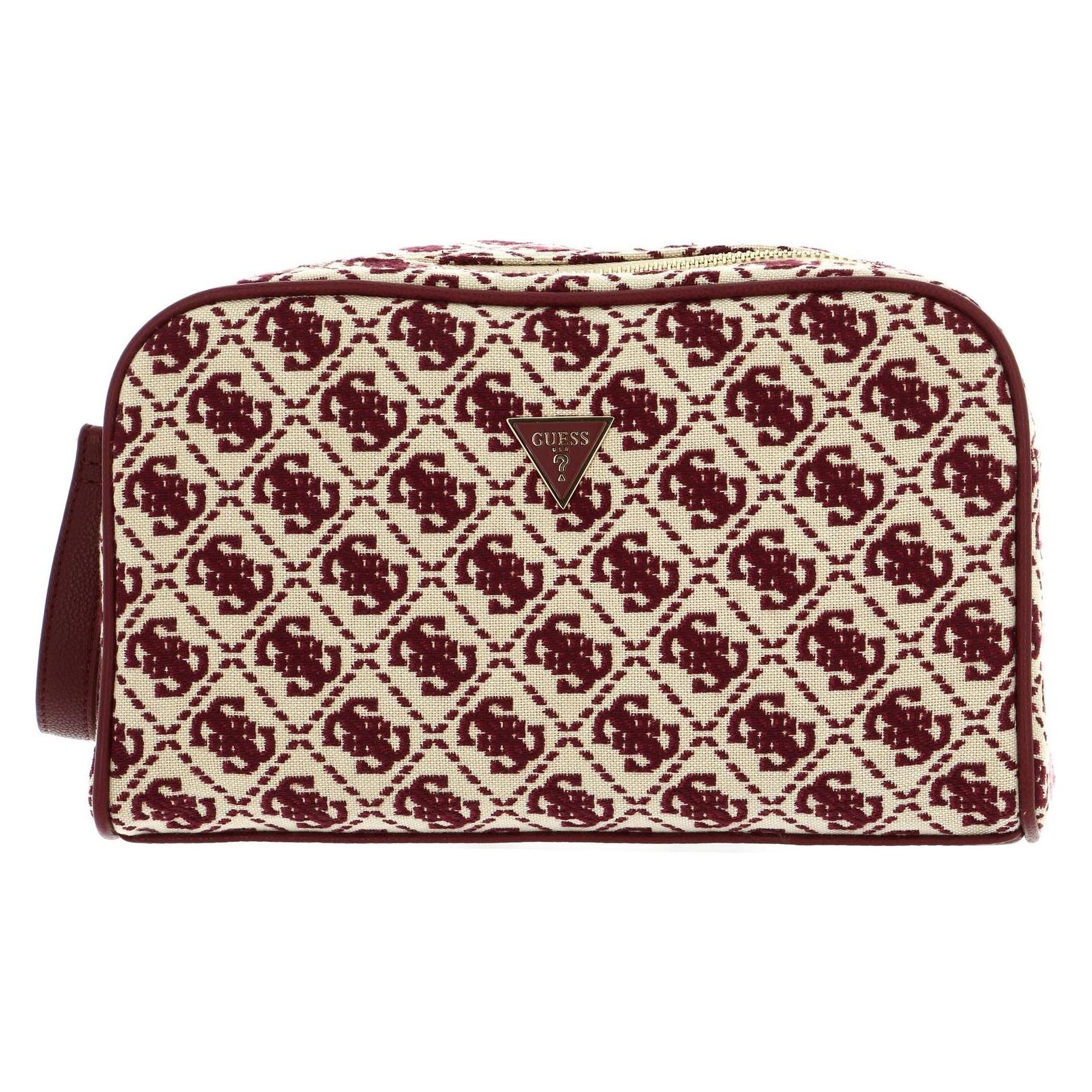 Guess, Necessaire, Trousse Double Zip Cosmetic Bag, Mehrfarbig