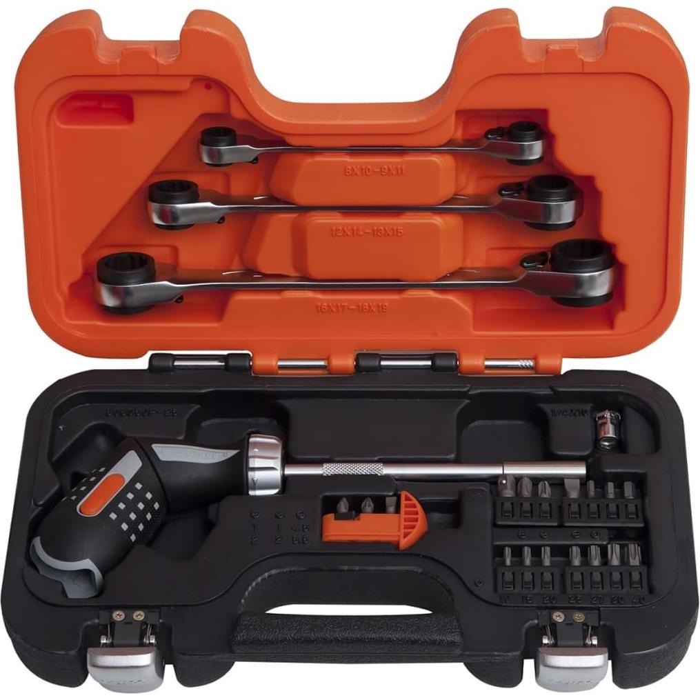 Bahco, Cacciavite, Pistol Grip Ratcheting Set