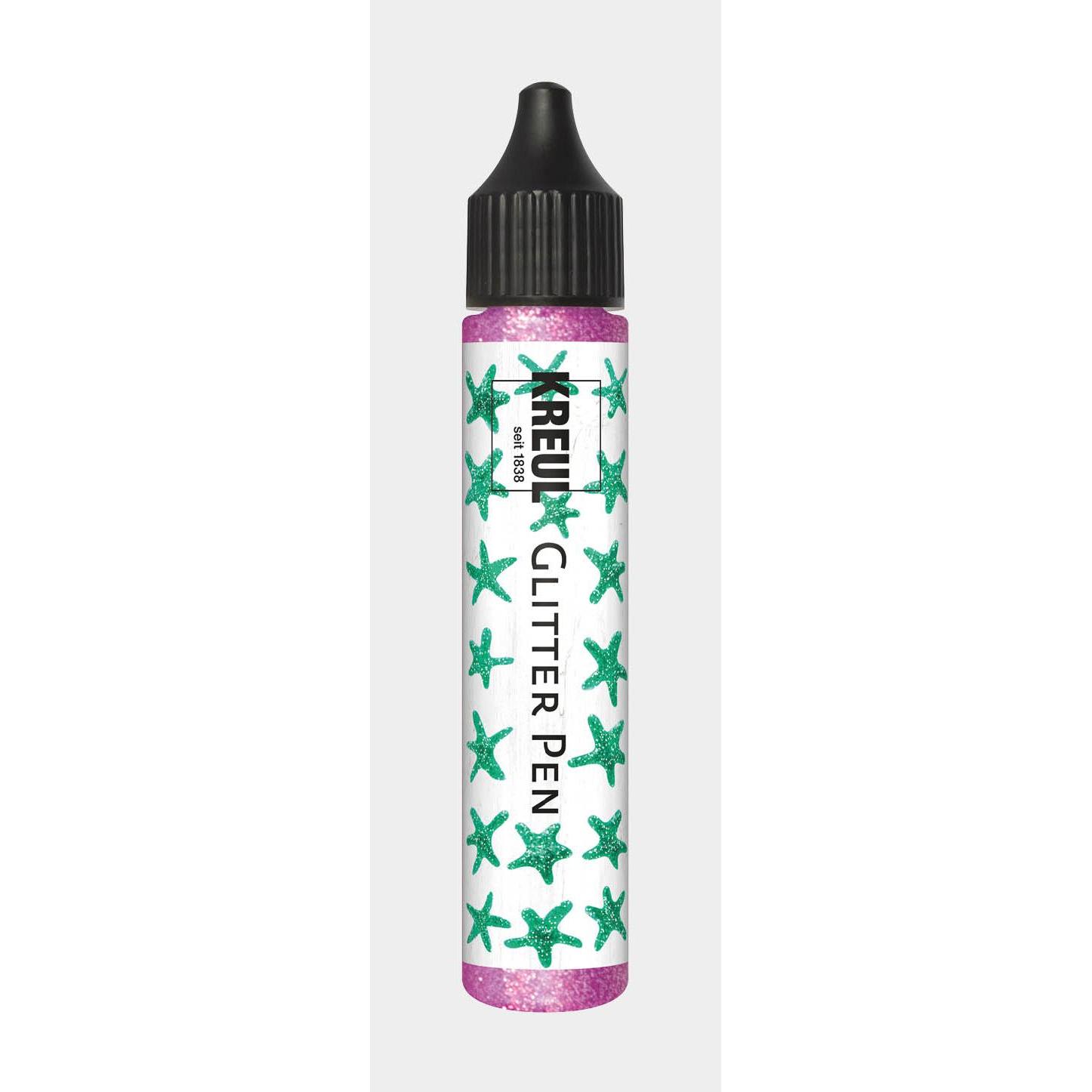 Kreul, Künstlerfarbe + Bastelfarbe, GlitterPen, 29 ml (Fuchsia, 29 ml)