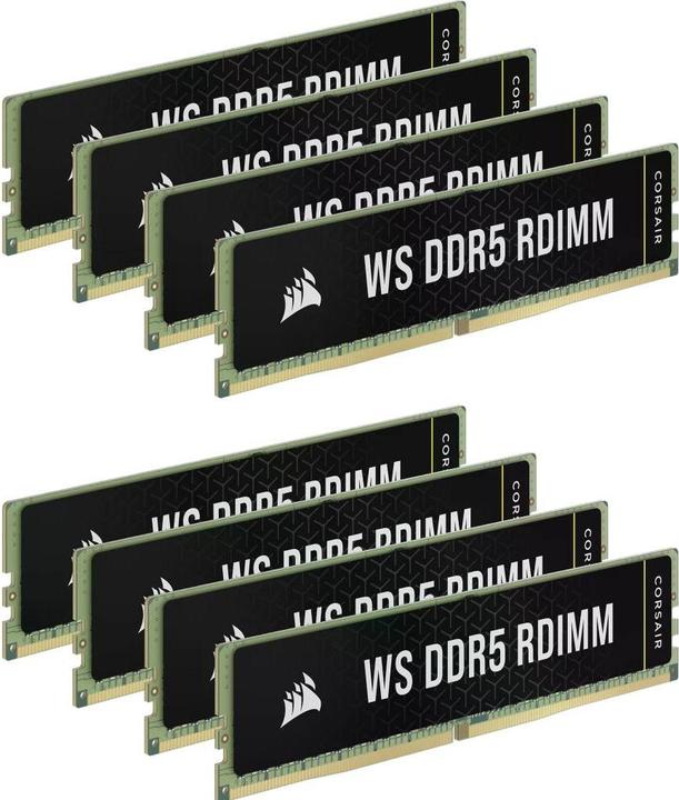 Actual product image Corsair DDR5, 5600MT/s 256GB 8x32GB RDIMM, Hynix Die, Dual Rank, 40-40-40-77, Intel XMP 3.0, WS DDR5 RDIMM (8 x 32GB, 4800 MHz, DDR5 RAM, DIMM)
