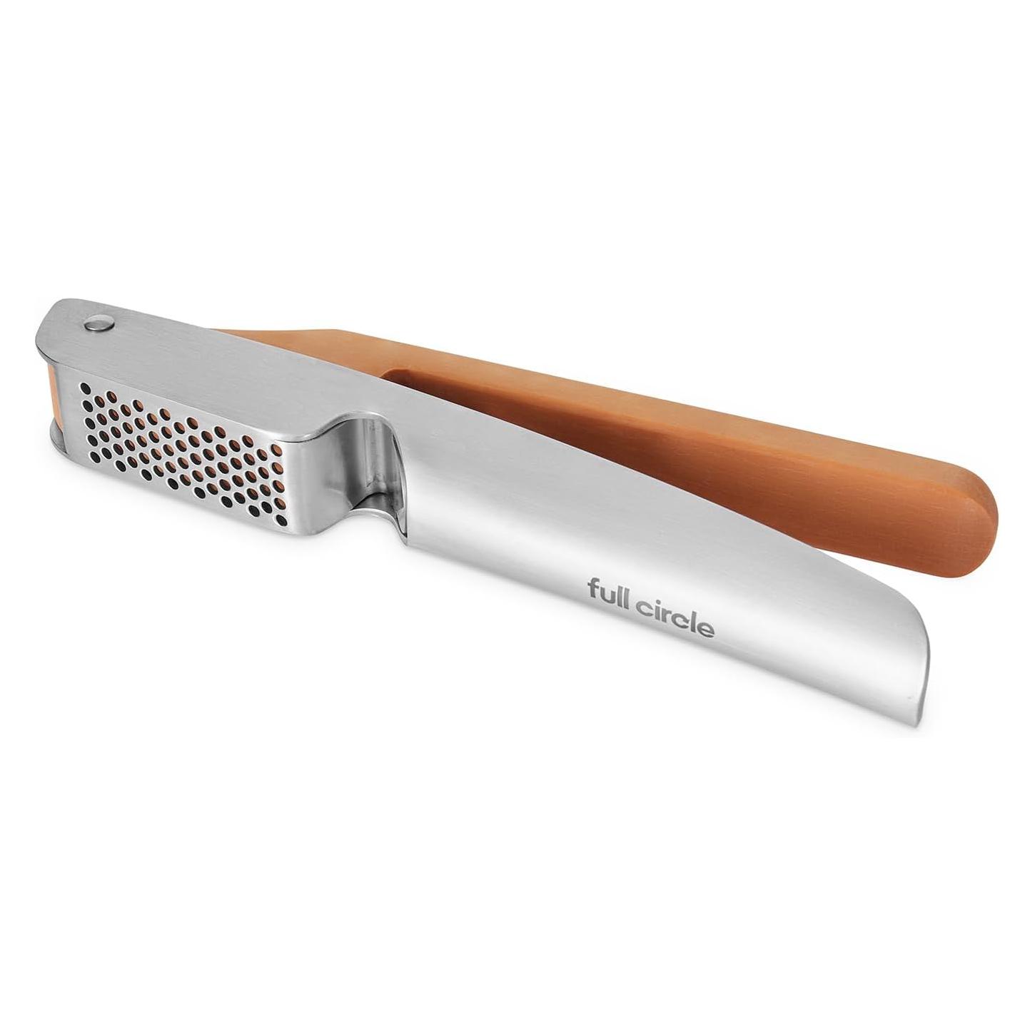 Full Circle Home Knoblauchpresse Easy-Clean Crushed It, Keuken Gadgets, Zilver