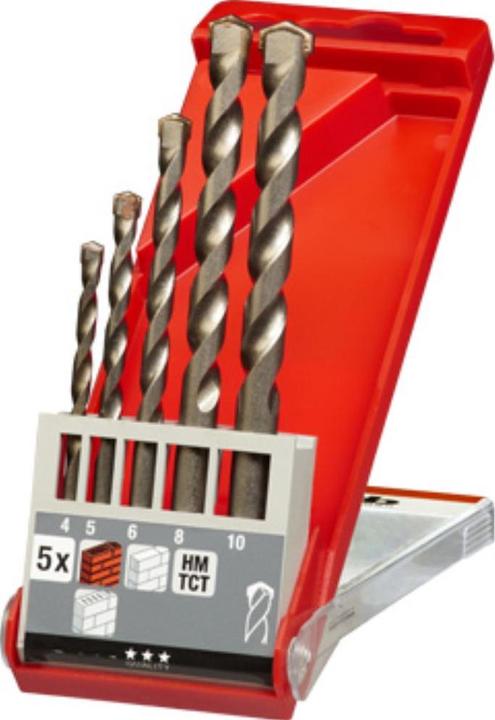 Immagine prodotto kwb Set di trapani per muratura con punta in metallo duro da 5 pezzi (4.0, 5.0, 6.0, 8.0, 10 mm)
