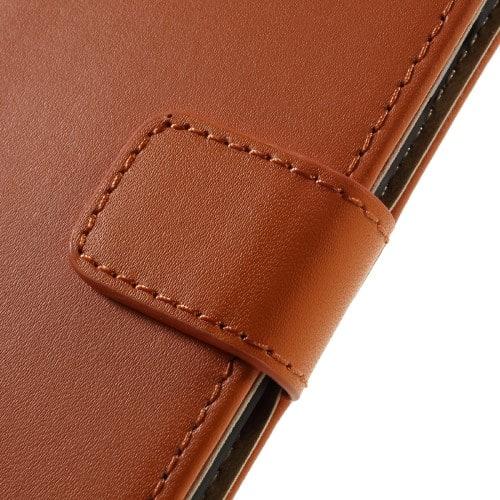 Produktbild Ueli Express iPhone SE / 8 / 7 Buch Etui Tasche Echtleder mit Kartenfach Orange (Apple iPhone 7, Apple iPhone 8, Apple iPhone SE, Apple iPhone SE (2nd Gen), Apple iPhone SE (3rd Gen))