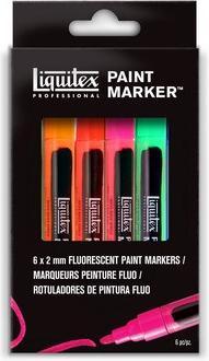 Winsor & Newton Fin Paint Marker Fluorescent 6pcs (6x)