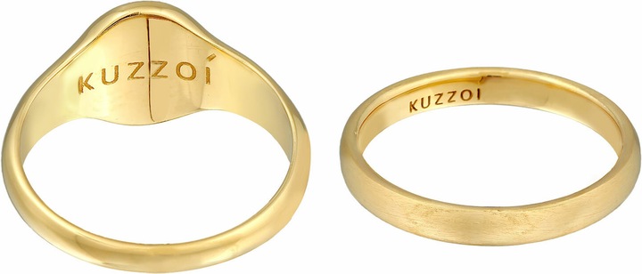 Image du produit Kuzzoi Bague à ruban, set de bagues, bague sceau (54, Argent 925)