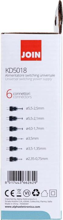 Actual product image Alpha Elettronica Table power supply 36 W, 5 - 24 V DC, 3 A universal