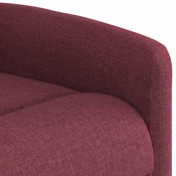 Actual product image VidaXL Electric massage chair with stand-up aid wine red fabric