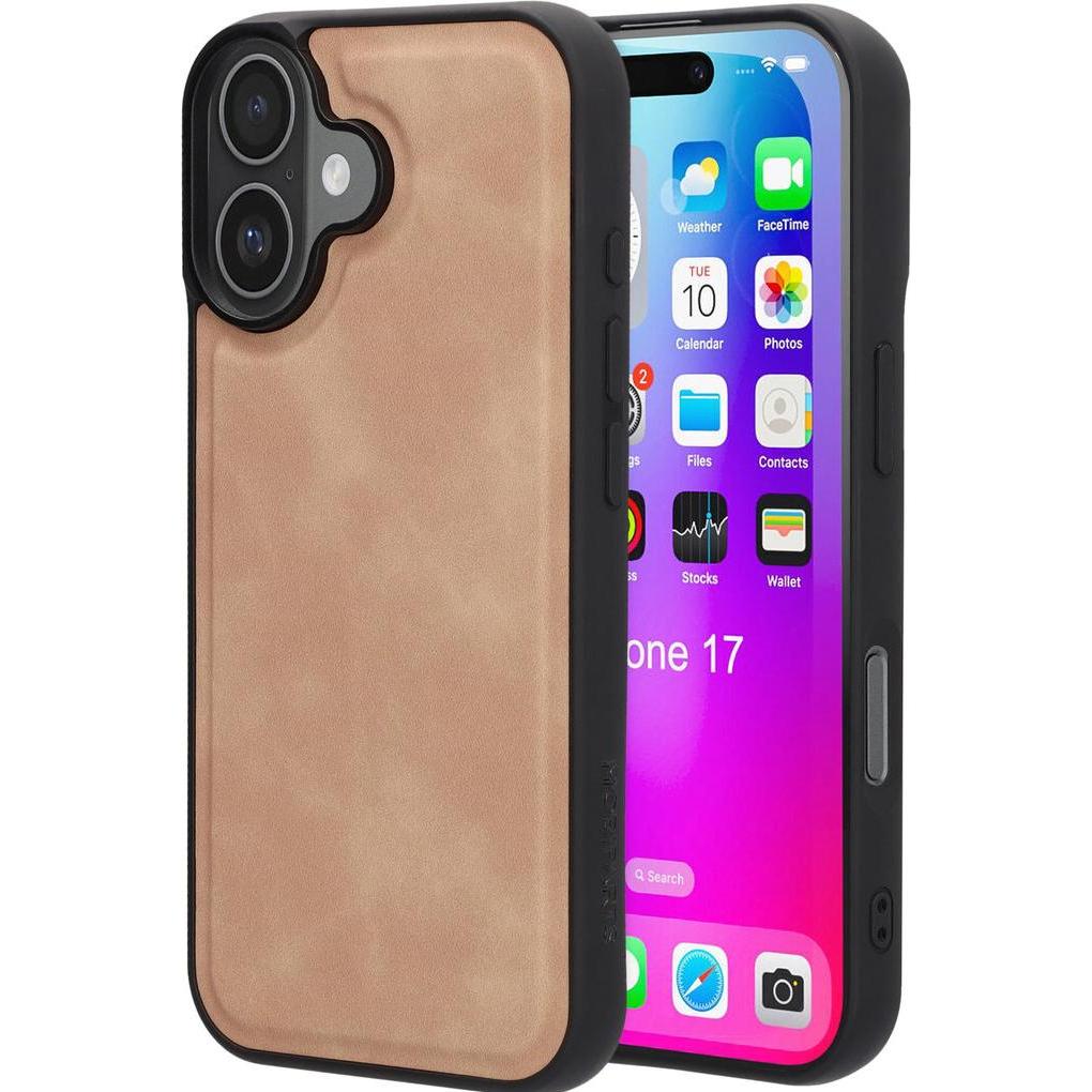 Mobiparts Classic Backcover Apple iPhone 17 Moonstone Beige (MagSafe Compatible) (Apple iPhone 17), Cover smartphone, Beige