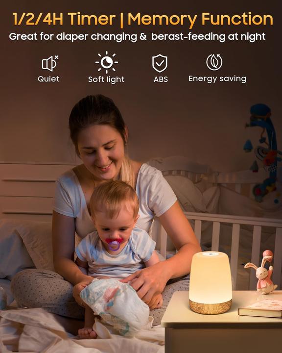 Actual product image Alopini Touch Dimmbare Nachttischlampe