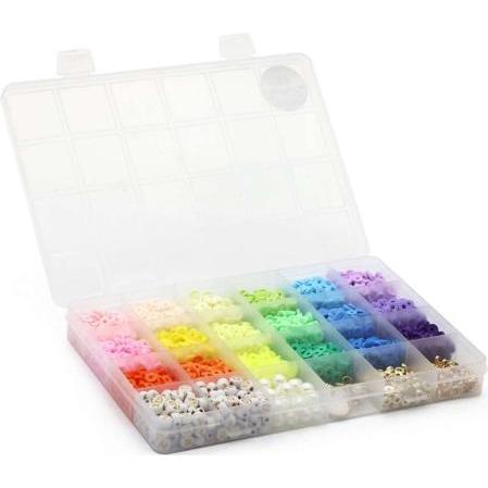 Thumbnail - Toymax Pearl 'n Fun - Heishi Fimo pearl mix w/accessories - Pastel colours (714202)