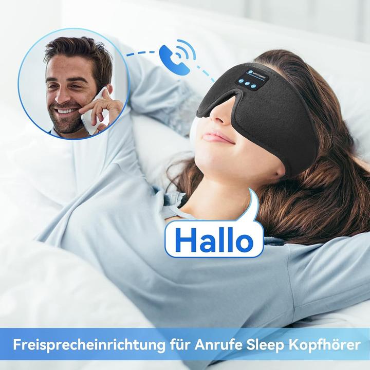 Image du produit Cbx Masque de sommeil Bluetooth avec écouteurs, écouteurs de sommeil sans fil (12 h, Sans fil)