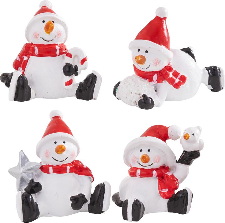 Produktbild VBS Mini Schneemann "Stuart", 4 Stück