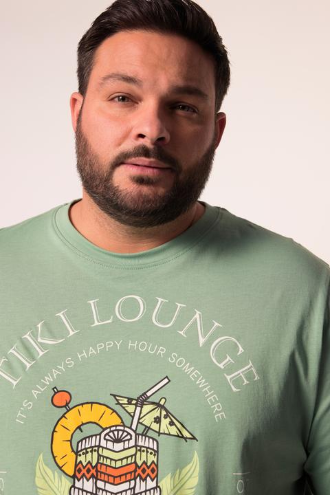 Immagine prodotto Men+ T-shirt con stampa, scollo a girocollo e mezze maniche, fino alla tg. 8XL (7XL)