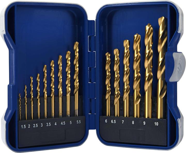Produktbild Titanium drill set 1.5-10 mm 15 pcs (1,5 - 10 mm)