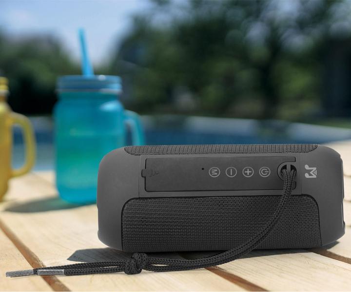 Actual product image Technaxx Bluetooth speaker, black, with microphone and FM radio function (10 h, Battery operated)