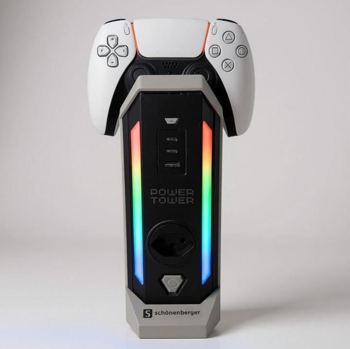 Image du produit Schönenberger Power Tower (4x, Type 13, USB-A, USB-C, 2 m)