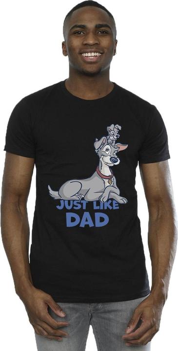 Produktbild Disney Lady And The Tramp Just Like Dad TShirt (4XL)