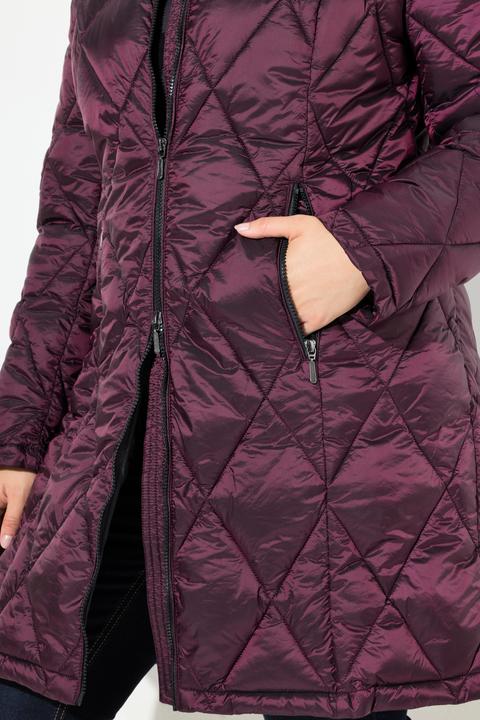 Produktbild Ulla Popken HYPRAR Steppjacke, Kapuze, 2-Wege-Zipper, Zipptaschen (42, 44)