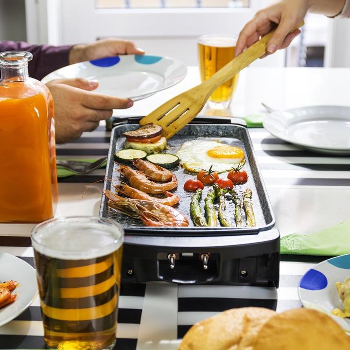 Image du produit Cecotec Plaque de cuisson, Rock&Water 2000 Gris et noir