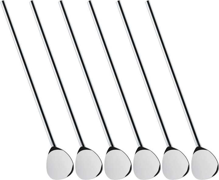Produktbild Cilio Cocktaillöffel mit Trinkhalm 6er Set (Barlöffel + Cocktailrührer)