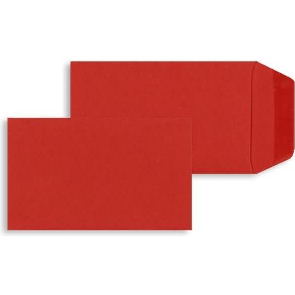 Blanke, Versandtasche + Luftpolstertasche, Versandtaschen 65x105mm 120g/qm gummiert VE=100 Stück rubin (100 x)