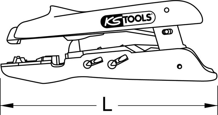 Image du produit KS Tools Couteau à dégainer 0,5-6,0mm² (158 mm)