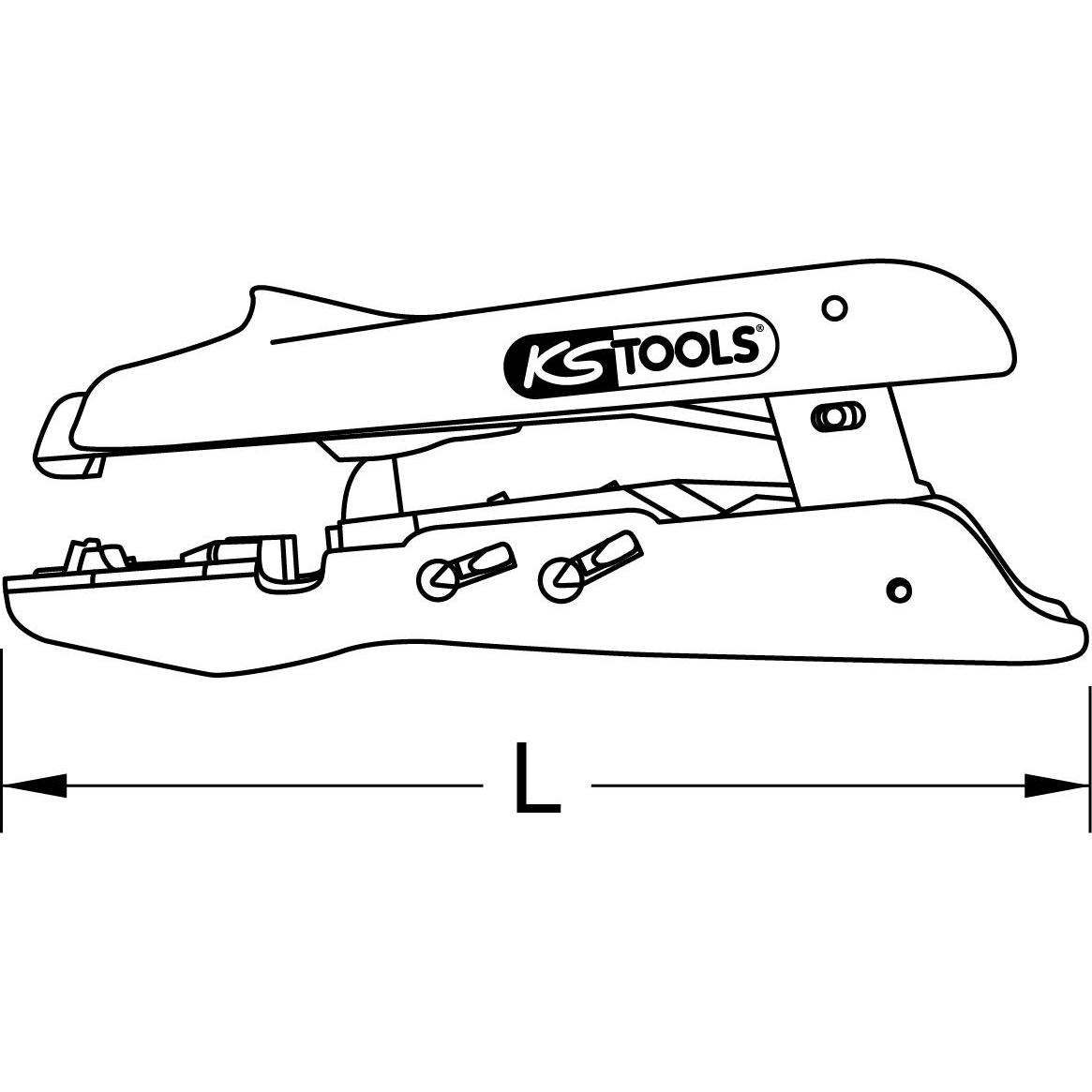 Thumbnail - KS Tools, Zange, Abmantelungsmesser, 0,5-6,0mm² (158 mm)