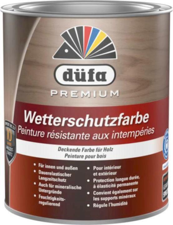 Image du produit Düfa Peinture acrylique de protection contre les intempéries (Blanc, 0.75 l)