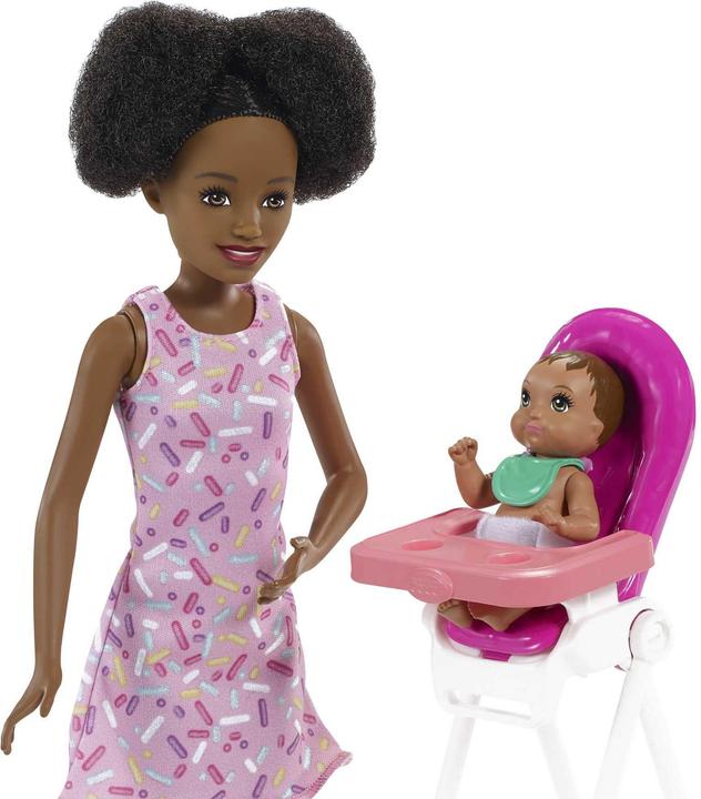 Actual product image Barbie Birthday play set with baby doll