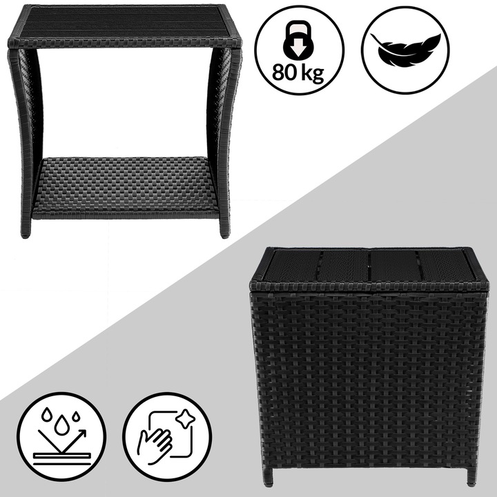 Immagine prodotto Casaria Tavolino in polyrattan WPC