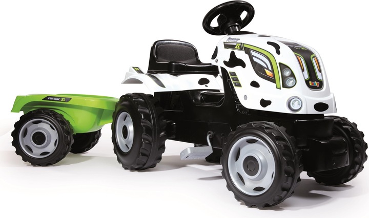 Produktbild Smoby Traktor mit Anhänger-Kuh print