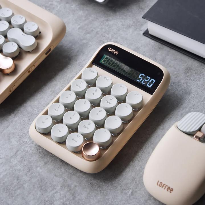 Produktbild Lofree EH113 Bluetooth Number Pad & Calculator-Milk Tea